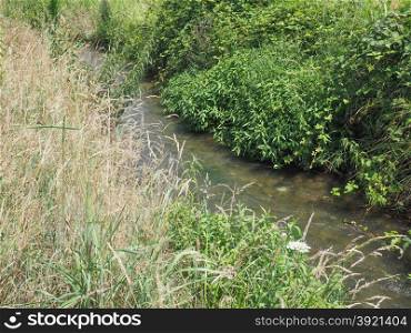 Water rivulet. Water rivulet for fields and meadows irrigation