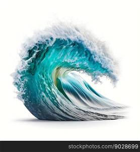 Water sea ocean wave isolated on white background . High quality 3d illustration. Water sea ocean wave isolated on white background 