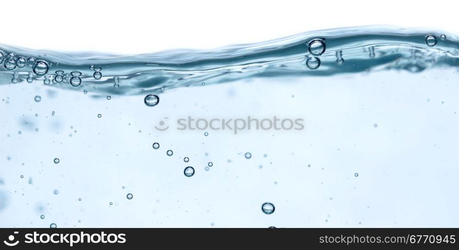 water splash isolated on white