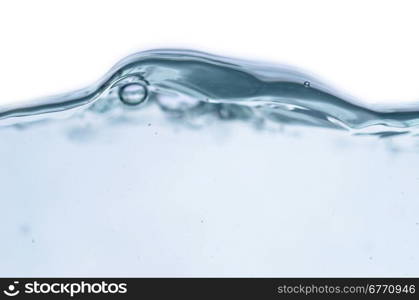 water splash isolated on white