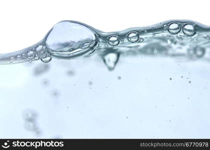 water splash isolated on white