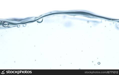 water splash isolated on white