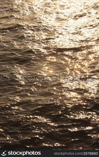 Water surface of evening