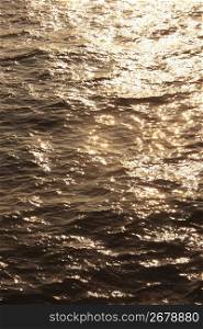 Water surface of evening