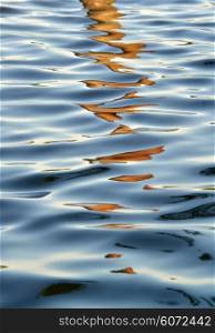 Water surface with ripples and reflections