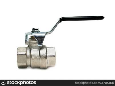 Water valve isolated on white
