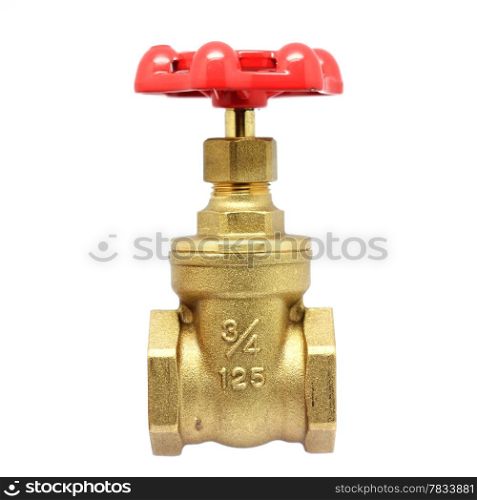 water valve isolated on white background