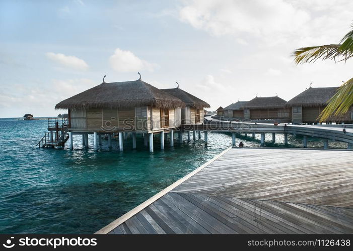 water villas in the Maldives