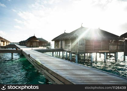 water villas in the Maldives