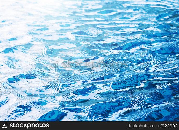 Water wave in swimming pool texture background