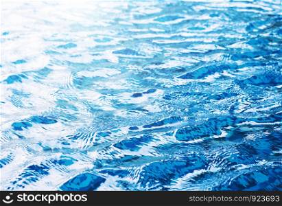 Water wave in swimming pool texture background