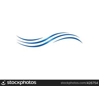 Water Wave Logo Template. vector Icon illustration design