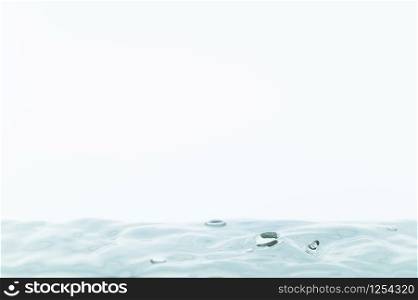 water waves in a white background