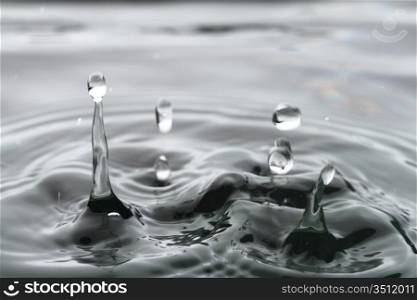 water wet speed splash macro close up