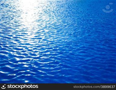 water with sun reflections