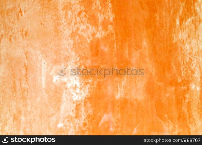 Watercolor background, art abstract orange watercolor painting textured design on white paper background