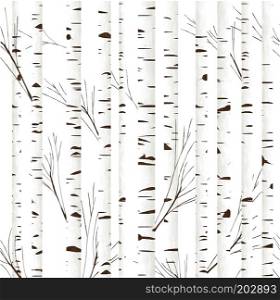 Watercolor birch wood background, abstract art