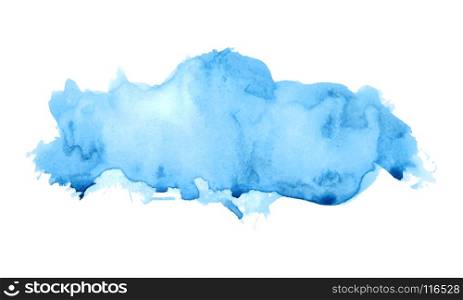 watercolor blue cloud for beautiful banner made in vector