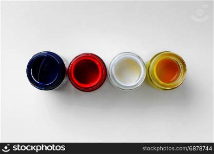 watercolor bottle on white background