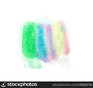 watercolor colors spot texture isolated on a white background