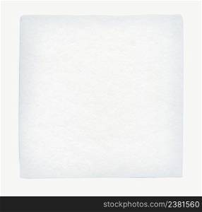 Watercolor empty paper texture isolated on white. Empty copy space. Paper texture isolated
