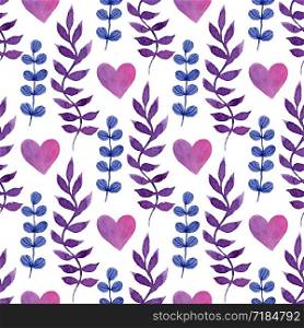 Watercolor floral seamless pattern. Hand paint background. Can be used for wrapping, textile, wallpaper and package design.. Watercolor floral seamless pattern. Hand paint background. Can be used for wrapping, textile, wallpaper and package design