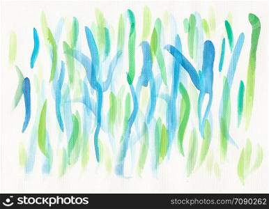 watercolor green blue lines background