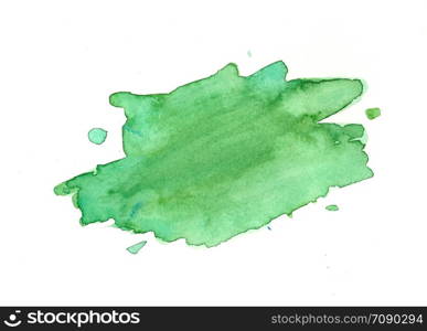 watercolor green label background