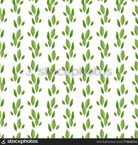 Watercolor green leaves seamless pattern. Hand paint background. Can be used for wrapping, textile, wallpaper and package design.. Watercolor green leaves seamless pattern. Hand paint background. Can be used for wrapping, textile, wallpaper and package design