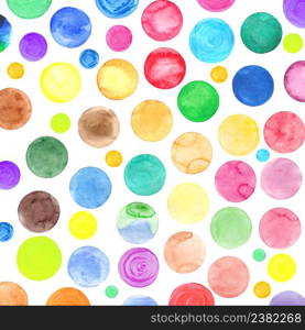 Watercolor hand painted circles. Abstract watercolor texture isolated on white. Colorful watercolor design elements. Bright color illustration.. Watercolor circle background. Watercolor abstract circles.