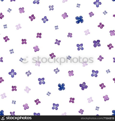 Watercolor Lilac seamless pattern. Hand paint background. Can be used for wrapping, textile, wallpaper and package design.. Watercolor Lilac seamless pattern. Hand paint background. Can be used for wrapping, textile, wallpaper and package design