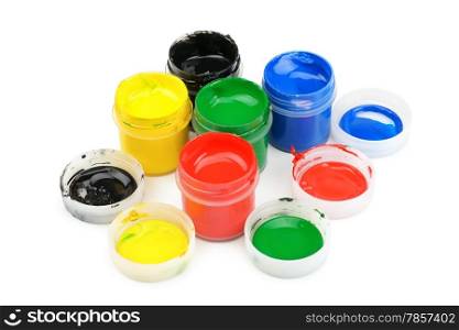 watercolor paint isolated on white background