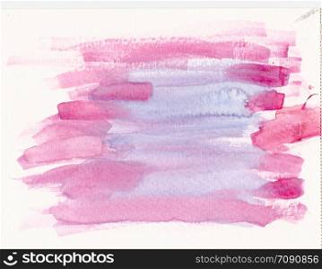 watercolor pink blue background