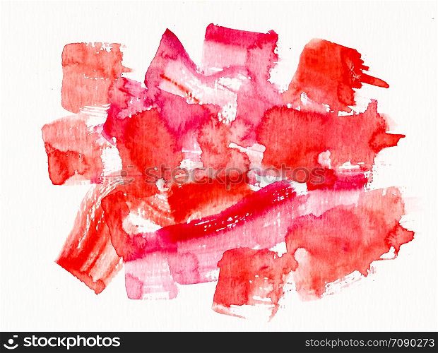 watercolor red pink background