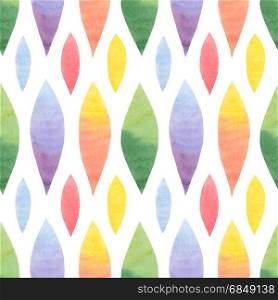 Watercolor Retro seamless pattern. Watercolor Retro seamless pattern. Abstract shapes seamless ornament