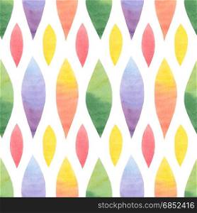 Watercolor Retro seamless pattern. Watercolor Retro seamless pattern. Abstract shapes seamless ornament