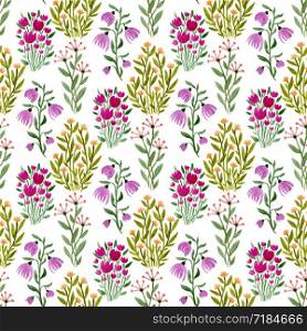 Watercolor seamless floral pattern. Fashion watercolor nature background. Can be used for wrapping, textile and package design. Watercolor seamless floral pattern. Fashion watercolor nature background.