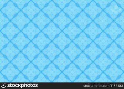 Watercolor seamless geometric pattern design illustration. Background texture. In blue colors.