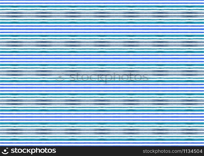 Watercolor seamless geometric pattern design illustration. Background texture. In blue colors on white background.