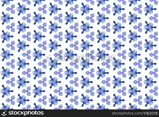 Watercolor seamless geometric pattern design illustration. Background texture. In blue, purple and white colors.