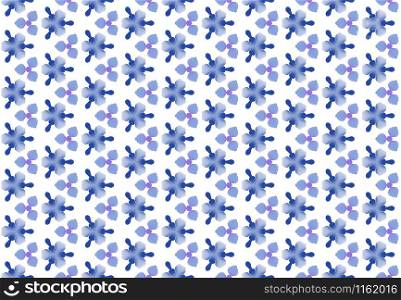 Watercolor seamless geometric pattern design illustration. Background texture. In blue, purple and white colors.