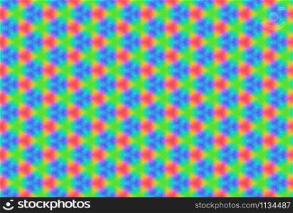 Watercolor seamless geometric pattern design illustration. Background texture. In green, blue, red and yellow colors.