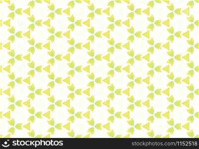 Watercolor seamless geometric pattern design illustration. Background texture. In green colors.