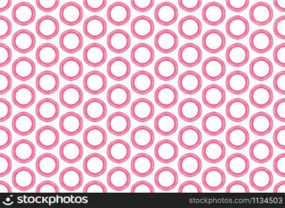 Watercolor seamless geometric pattern design illustration. Background texture. In pink, red and white colors.