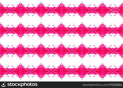 Watercolor seamless geometric pattern design illustration. Background texture. In red and white colors.