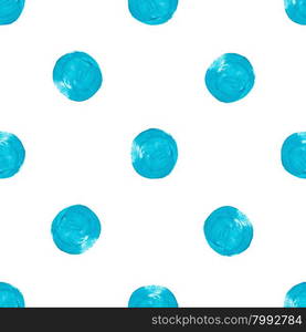 Watercolor seamless pattern. Abstract background, Hand drawn polka dot