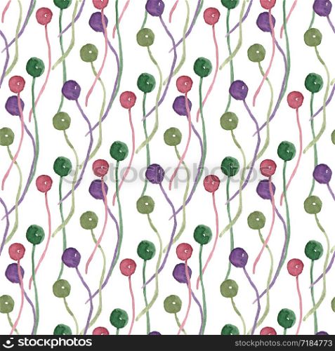 Watercolor seamless pattern. Birthday decorative background. Can be used for wrapping paper, stationery and fabric design.. Watercolor seamless pattern. Birthday decorative background. Can be used for wrapping paper, stationery and fabric design