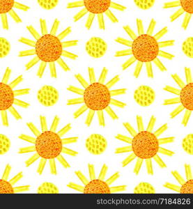 Watercolor sunny seamless pattern. Hand paint seasonal background. Can be used for wrapping, textile, wallpaper and package natural product design.. Watercolor sunny seamless pattern. Hand paint seasonal background. Can be used for wrapping, textile, wallpaper and package natural product design