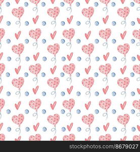 Watercolour background with balloons, dots and hearts. Watercolor texture for wrapping paper, fabric, decor. Watercolour background with balloons, dots and hearts. Watercolor texture for wrapping paper, fabric, decor.