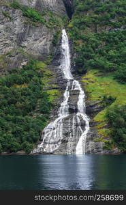 waterfall Friaren Geiranger fjord, Norway